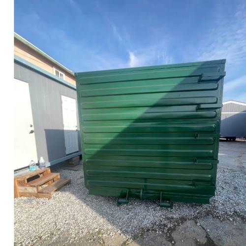 Green steel shipping storage - green,